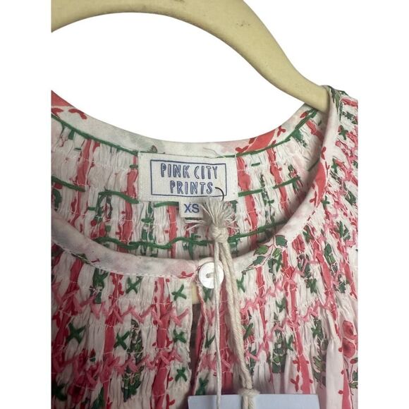 Pink City Prints Tamsin Dress - Pink City Stripe NWT Sz. XS - Picture 8 of 8